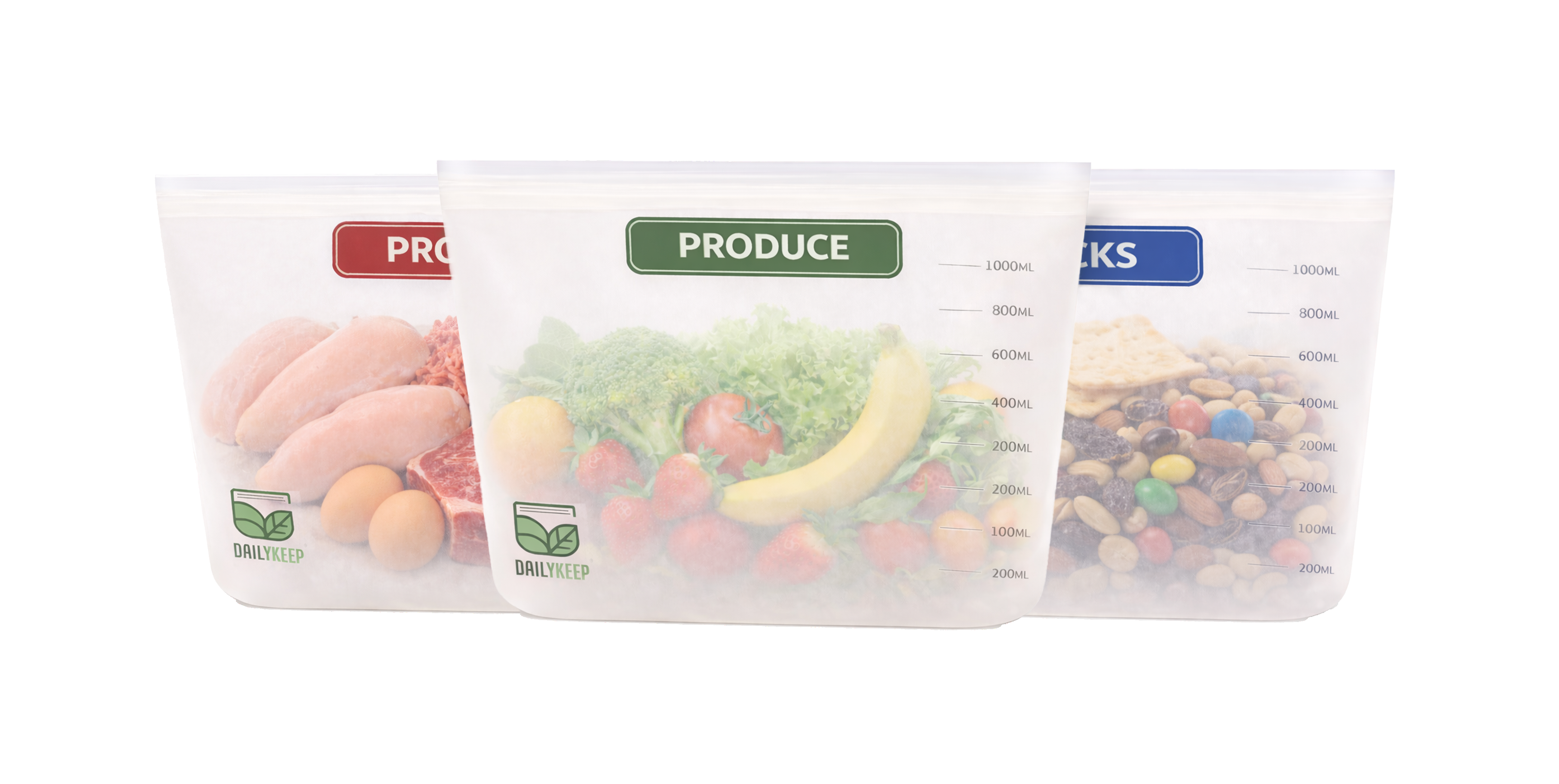 DailyKeep Silicone Storage Bags